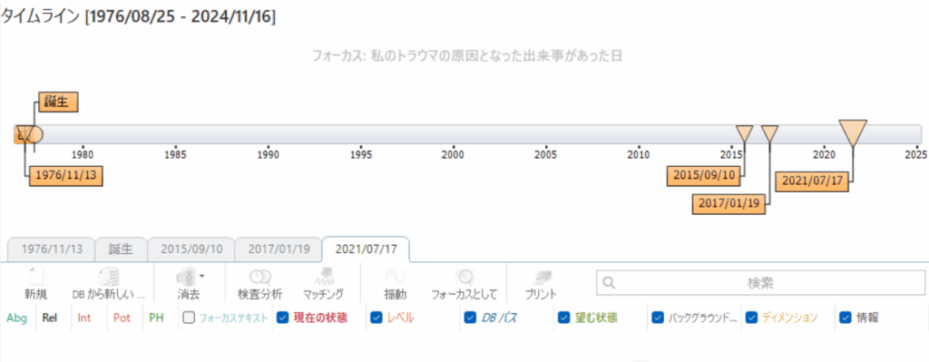 タイムライン分析